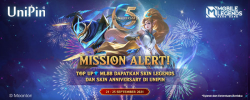 Mission Alert! Dapatkan Skin Legends dan Skin Anniversary di UniPin!